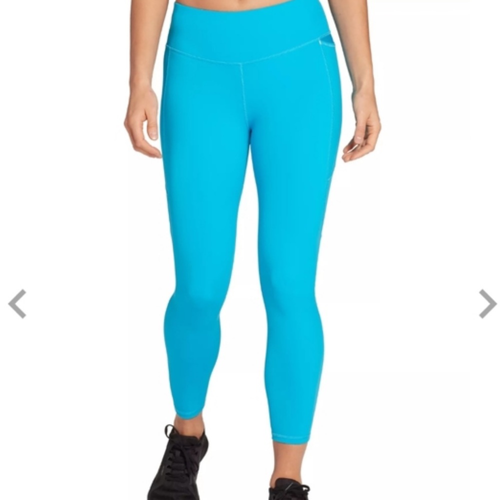 NWT Calia Energize Mid-Rise 7/8 Leggings Women’s Small Teal Blue Activewear Yoga